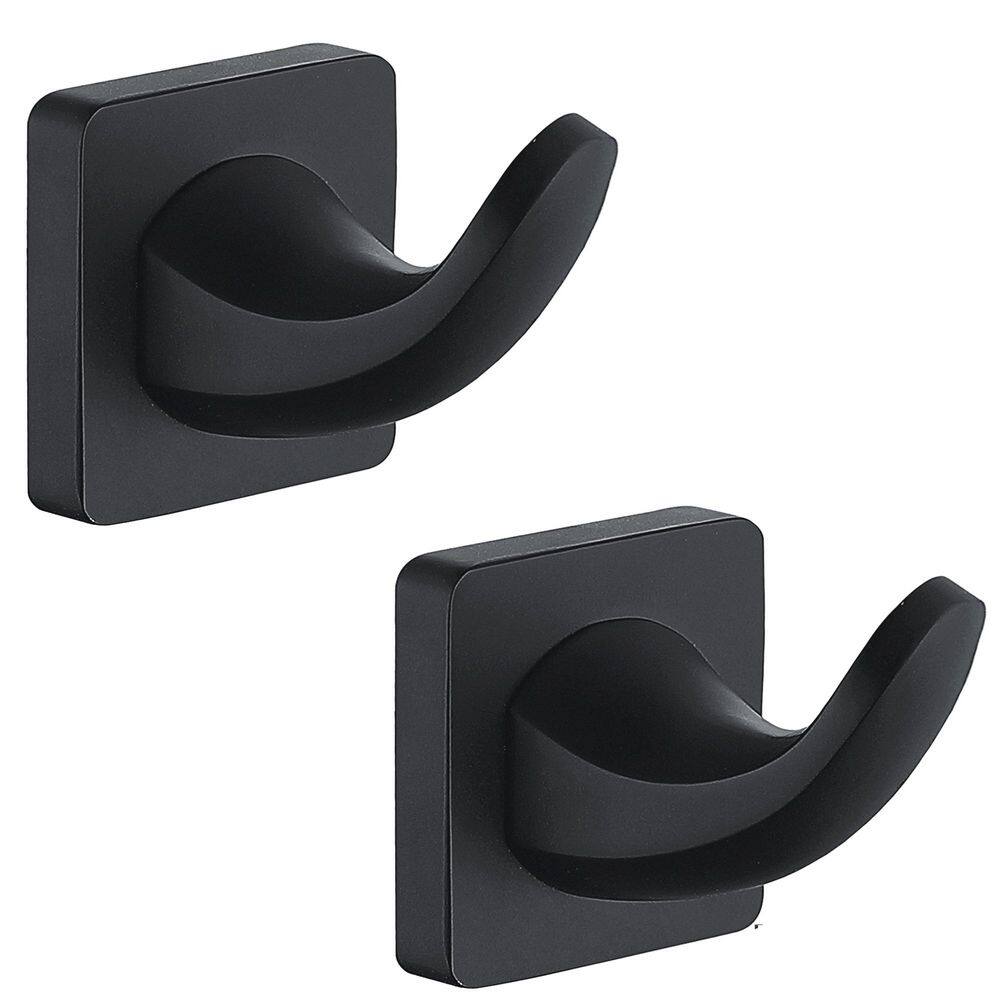 2-Pack Wall Mounted J-Hook Robe/Towel Hook in Stainless Steel Matte Black price history on PriceWatchPro