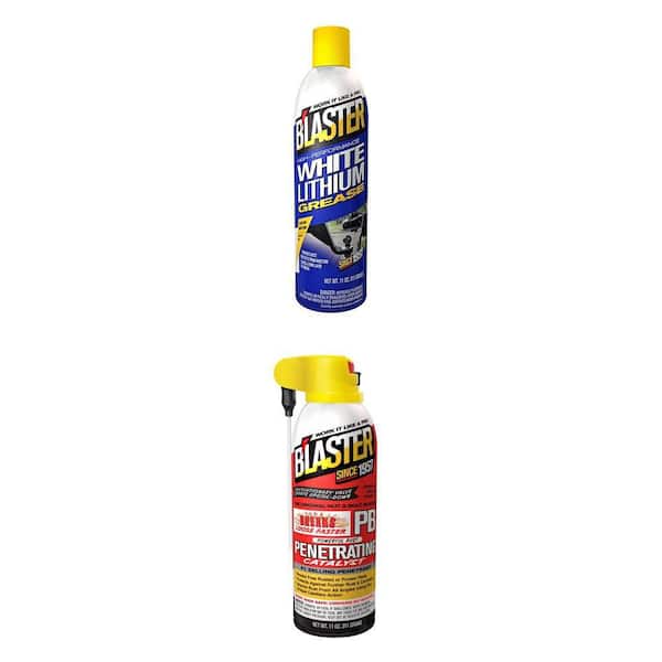 11 oz. White Lithium Grease Spray and 11 oz. PB Penetrating Oil Combo