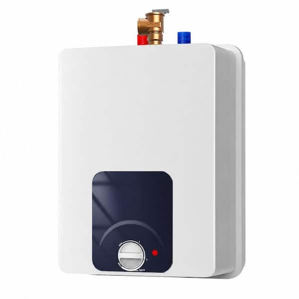 Mini Tank 18.3 in. Height 1.32 gal. Point of Use Water Heater Electric Under Sink 120V Wall or Floor Mounted