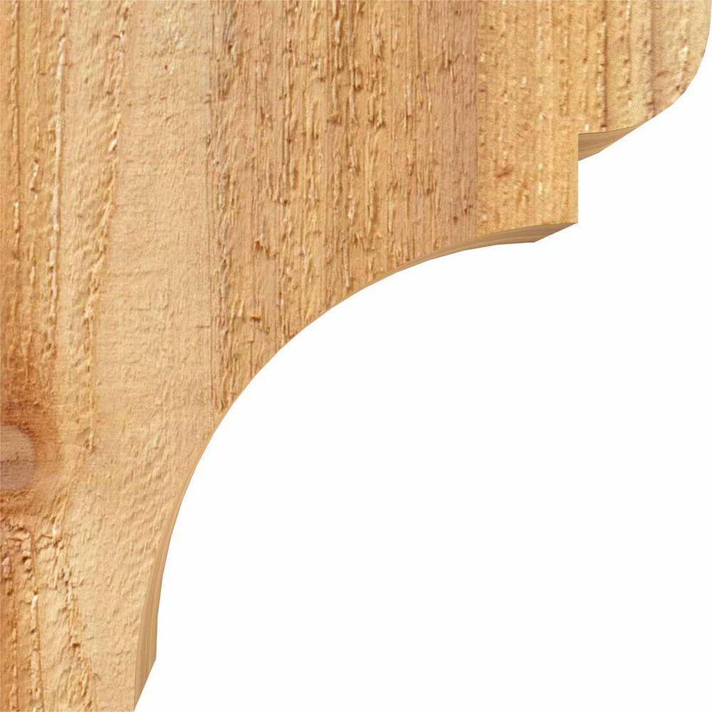 6" x 6" Western Red Cedar Rough Sawn Corbel