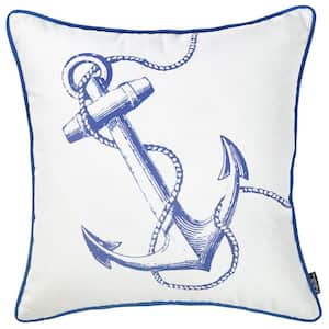 Josephine Multi-Color Beach and Nautical 18 in. x 18 in. Throw Pillow Cover