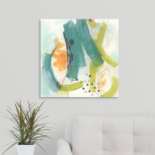 GreatBigCanvas "Skipping Stones II" by June Vess Canvas Wall Art