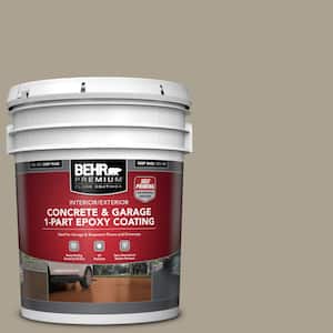 5 gal. #PFC-37 Putty Beige Self-Priming 1-Part Epoxy Satin Interior/Exterior Concrete and Garage Floor Paint