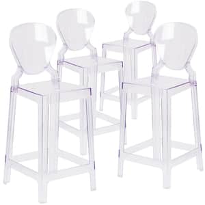 Transparent Crystal Ghost Counter Stools (Set of 4)