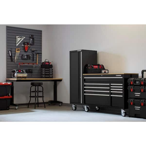 Husky Modular Tool Storage 72 in. W Standard Duty Black Mobile