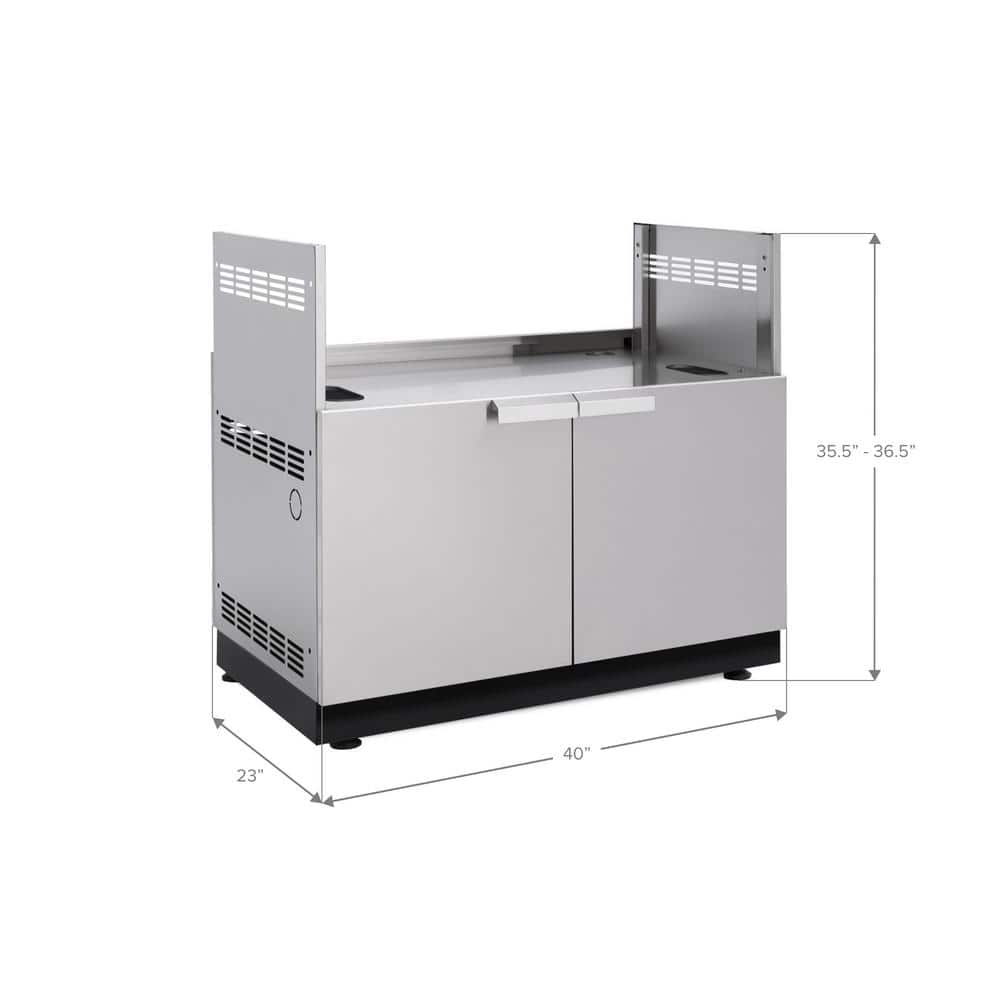 Stainless Steel 40-Inch Outdoor Grill Cabinet with Storage