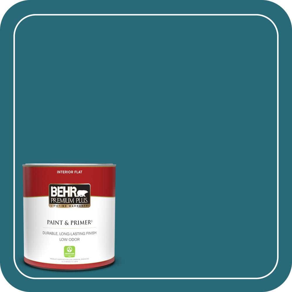 1 qt. #M470-7 Blue Stream Flat Low Odor Interior Paint & Primer price history on PriceWatchPro