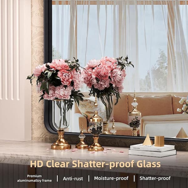 waterpar 28 in. W x 36 in. H Rectangular Aluminum Framed