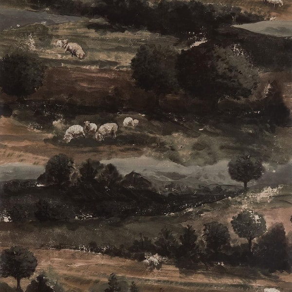 Jeremiah Brent Green and Brown Next Summer Toile Peel and Stick Vinyl Wallpaper Roll (Covers 60.75 sq.ft.)
