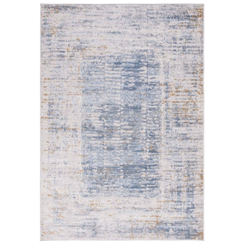 Palma 9 ft. x 12 ft. Beige/Light Blue Distressed Border Area Rug price history on PriceWatchPro