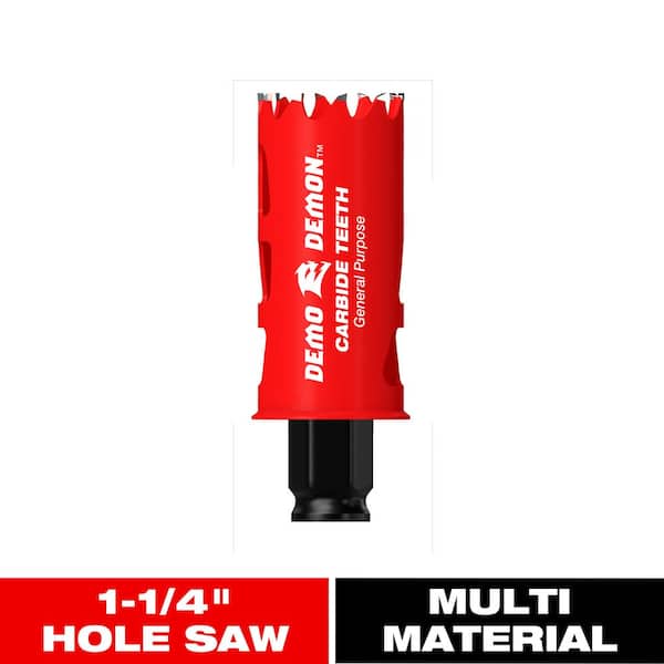 DIABLO 1-1/4 in. Carbide Hole Saw with 2-3/8 in. Cutting Depth