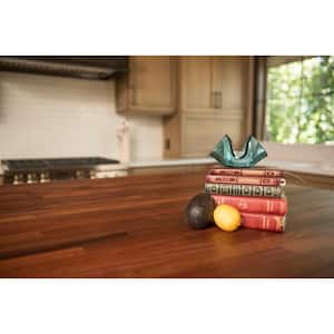 Unfinished Sapele 10 ft. L x 25 in. D x 1.5 in. T Butcher Block Countertop