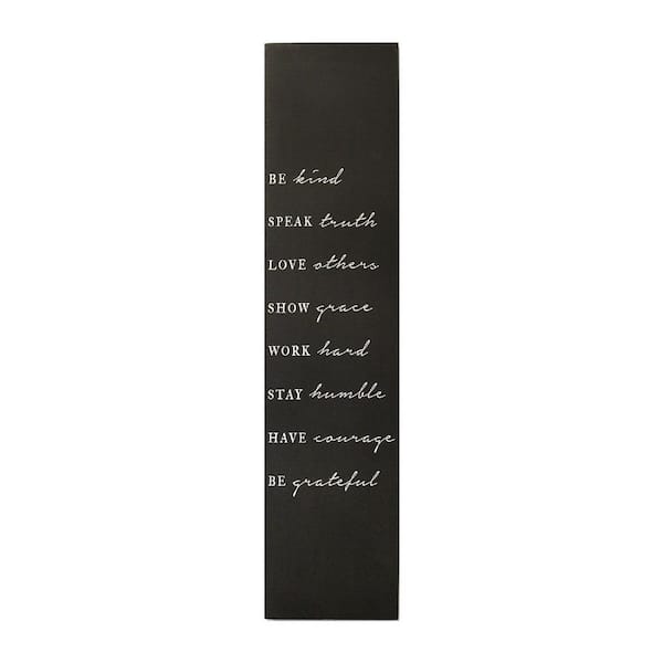 HomeRoots Victoria Metal Black "Be Kind" Wall Architectural Decor