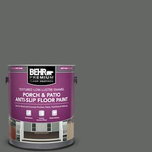 1 gal. #PPU25-02 Black Locust Textured Low-Lustre Enamel Interior/Exterior Porch and Patio Anti-Slip Floor Paint