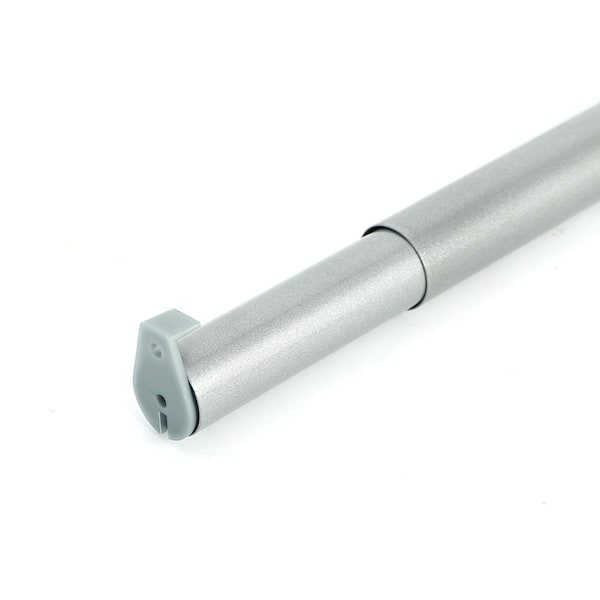 72 in.-120 in. L x 1-1/4 in. W Platinum Adjustable Hanging Closet Rod