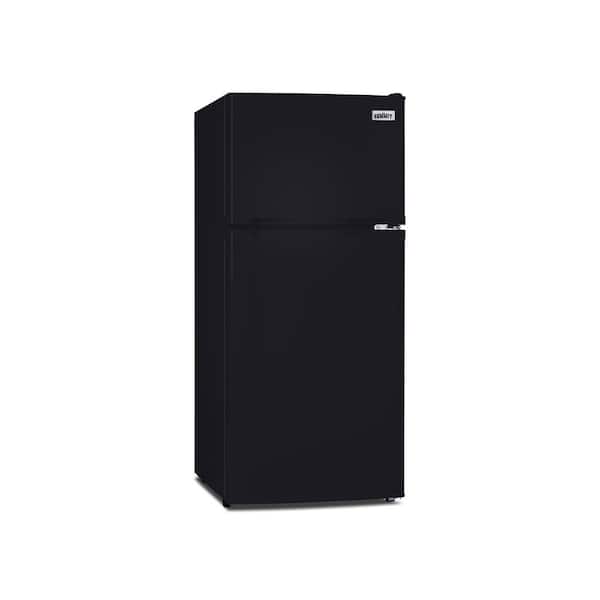 Summit Appliance 4.3 cu. ft. Top Freezer Refrigerator in Black