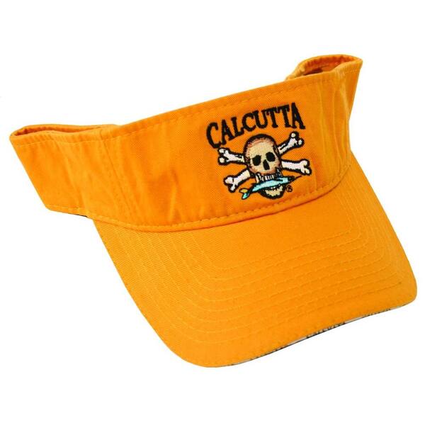 Calcutta Adjustable Strap Low Profile Visor in Goldenrod with Fade-Resistant Logo