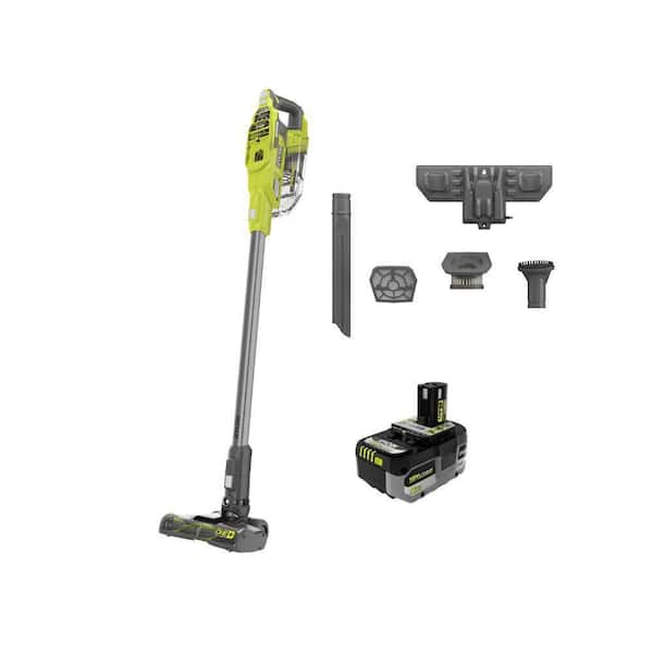 RYOBI ONE+ 18V Cordless Compact Stick Vacuum Cleaner Kit with 6.0