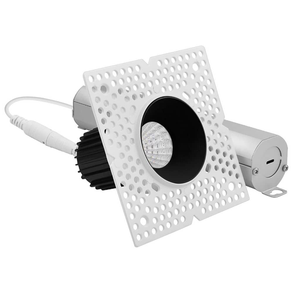 1 in. Integrated LED Trimless Recessed Light with Black Trim, 10-Watt, 850LM, 5CCT, IC-Rated Dimmable CRI90 White, Black price history on PriceWatchPro