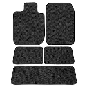 BMW X5 Charcoal All-Weather Textile Carpet Car Mats, Custom Fit 2014-2021 Driver, Passenger, 2nd and 3rd Row (5-Piece)