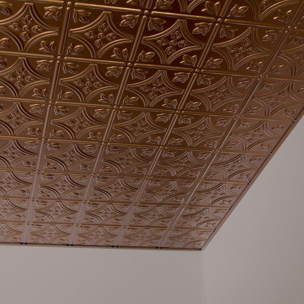 Vinyl Ceiling Tile In Oil Rubbed Bronze, 2 X 4 Ceiling Tiles Menards