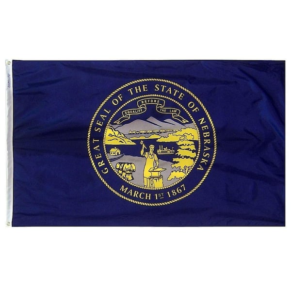 Annin Flagmakers 2 ft. x 3 ft. Nylon Nebraska State Flag