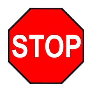 USA STOP看板 Lynch Sign 18 in. x 18 in. Octagon Stop Sign Printed on More