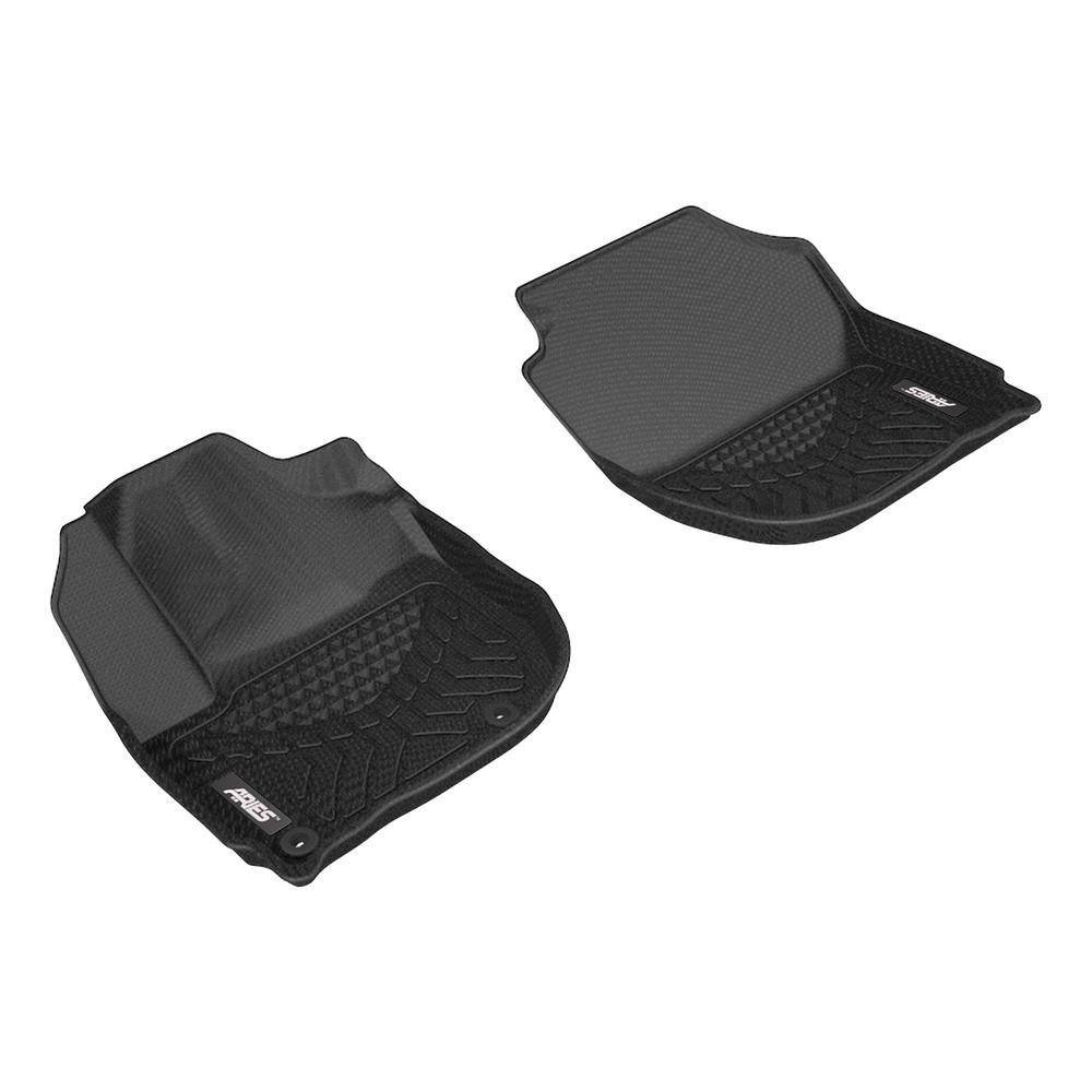 Aries StyleGuard XD Black Custom Heavy Duty Floor Liners, Select Honda Fit, 1st Row Only
