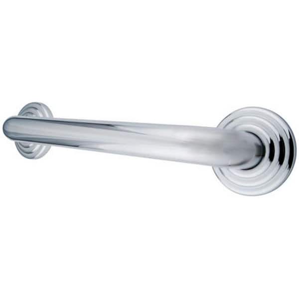 Kingston Brass Decorative 16 in. x 1-1/4 in. Grab Bar in Polished Chrome