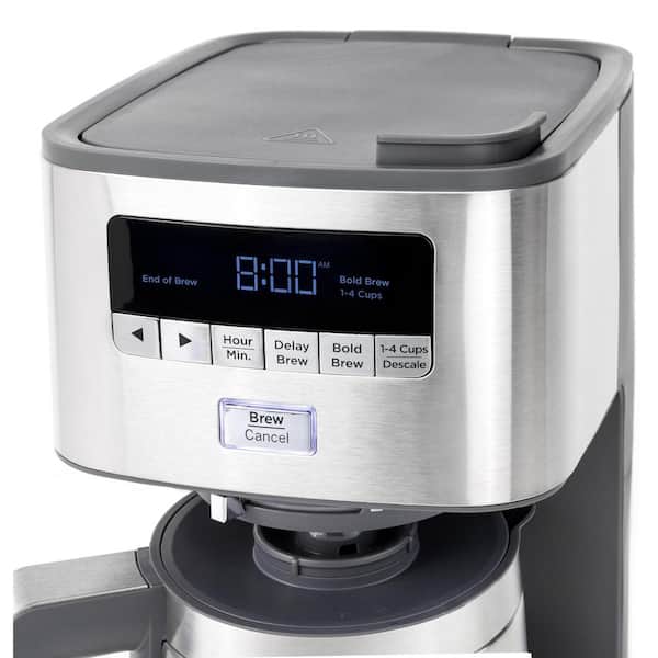 GE 10-Cup Stainless Steel Drip Coffee Maker with Thermal Carafe G7CDABSSTSS  - The Home Depot
