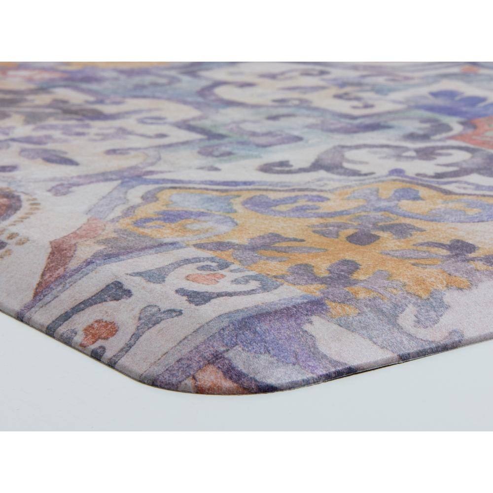 Bartolo Multicolor Floral Anti-Fatigue Comfort Floor Mat