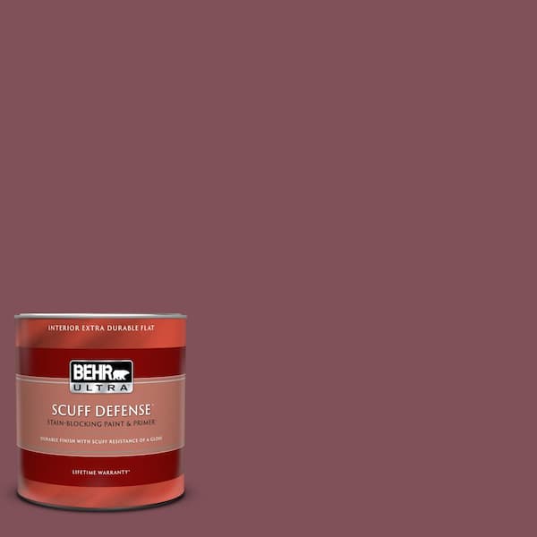 BEHR ULTRA 1 qt. Home Decorators Collection #HDC-CL-02 Fine Burgundy Extra Durable Flat Interior Paint & Primer