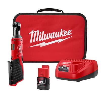 Milwaukee M12 12-Volt Lithium-Ion Cordless 3/8 In. Ratchet (Tool-Only ...