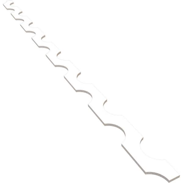 Ekena Millwork Pomeroy 94 in. H x 0.5 in. W Slatwall Panels in PVC 12-Pack