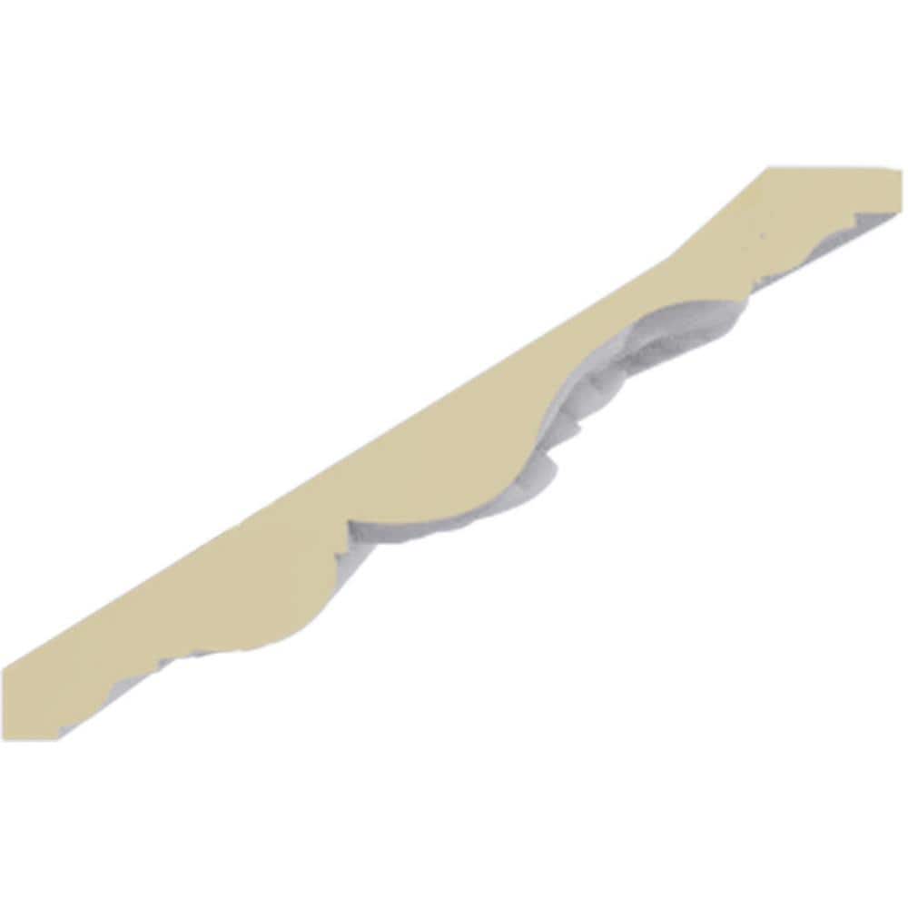 4 1/2"H x 3 7/8"P x 6"F x 94 1/2"L Colton Egg & Dart Acanthus Crown Moulding