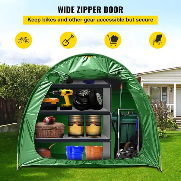 Bicycle Tent Bike Shed for Garden Outdoor Storage Dustproof and Waterproof Canopy Cover for Backyard Camping Hiking Convenient to Carry 