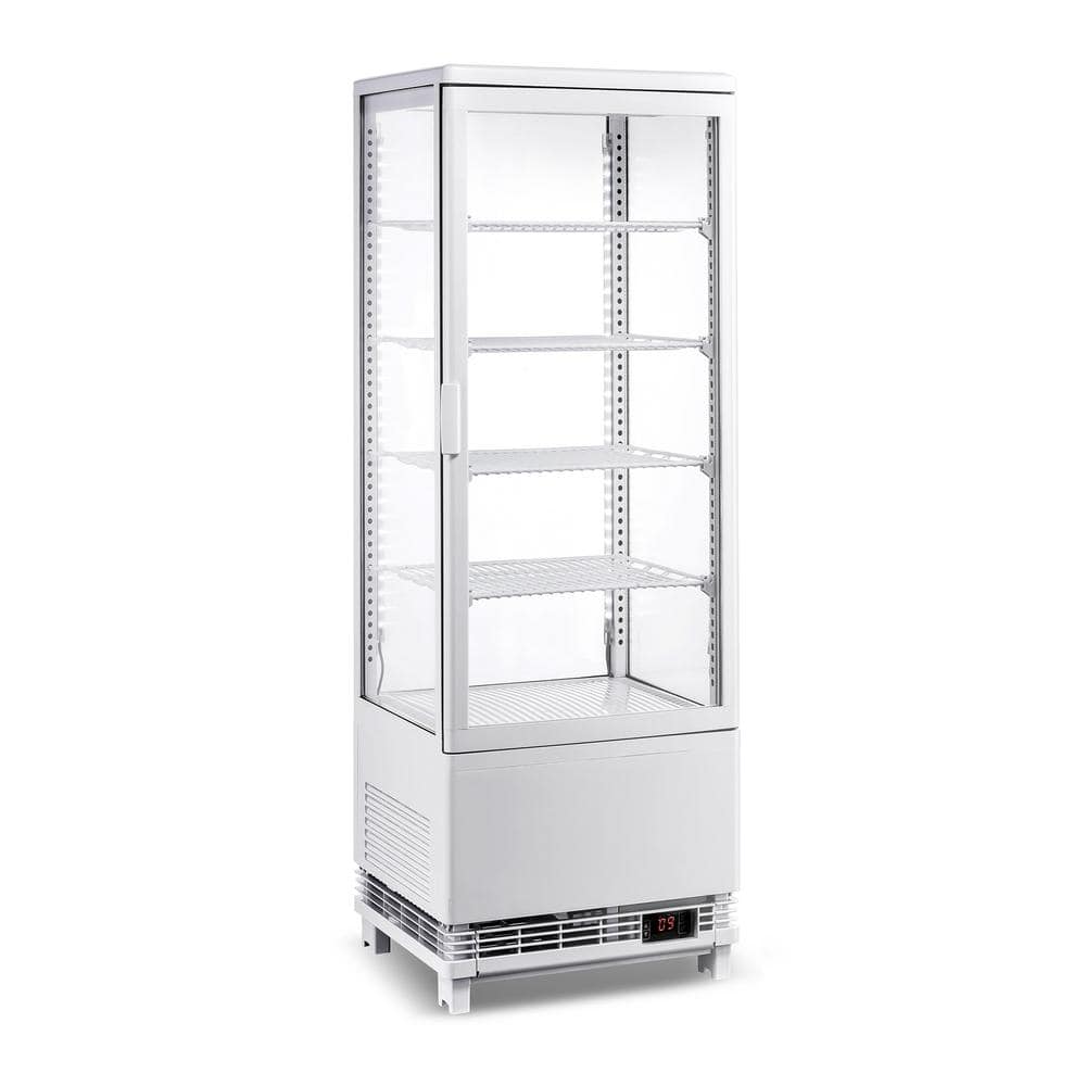 17 in. 4.2 cu. ft. Refrigerated Display Case Countertop Display Refrigerator in Black