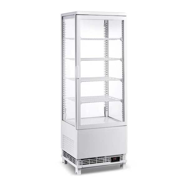 17 in. 4.2 cu. ft. Refrigerated Display Case Countertop Display Refrigerator in Black