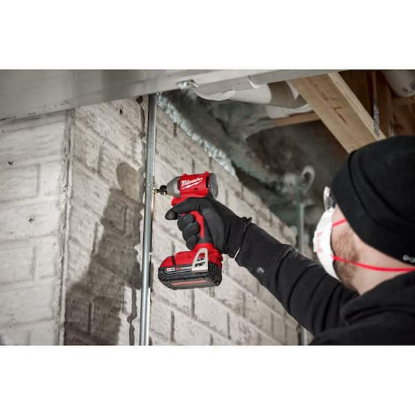 Milwaukee M18 18V Lithium-Ion Brushless Cordless 1/4 in. Compact Impact  Driver (Tool Only) 3650-20 - The Home Depot