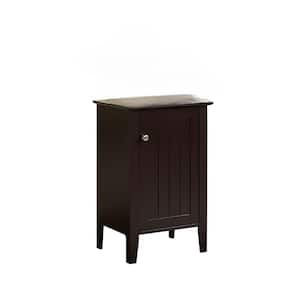 SignatureHome Carolin Dark Cherry Finish 24 in. H Storage Cabinet with 2 Shelves. Dimension (16Lx12Wx24H)