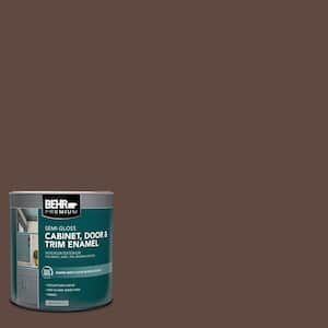 1 qt. #N150-7 Chocolate Therapy Semi-Gloss Enamel Interior/Exterior Cabinet, Door & Trim Paint