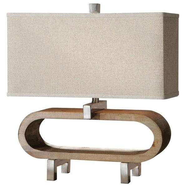 Global Direct 21 in. Wood Table Lamp