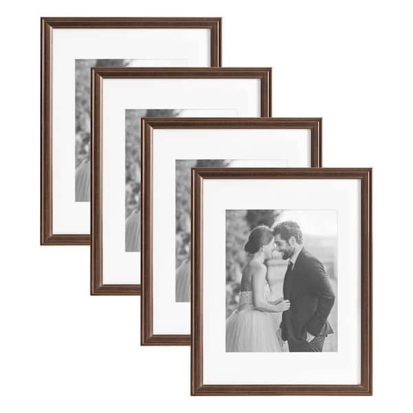 Kate and Laurel Adlynn 11 in. x 14 in. Bronze Picture Frame (Set of 4)