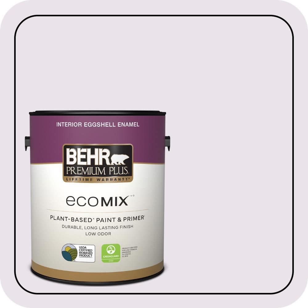 1 gal. #660A-1 Muted Melody Eggshell Enamel EcoMix Plant-Based Interior Paint & Primer price history on PriceWatchPro