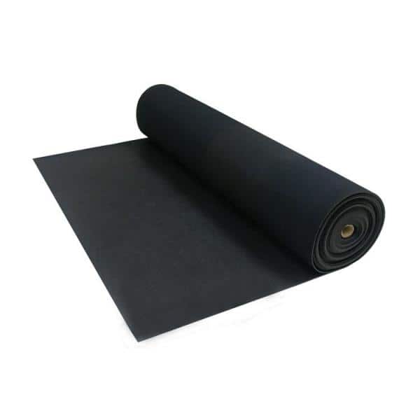 Rubber-Cal Tuff-n-Lastic Runner Mat 1/8 in. T x 4 ft. W x 6 ft. L Black  Rubber Flooring (24 sq. ft.) 03-205-W100-06 - The Home Depot