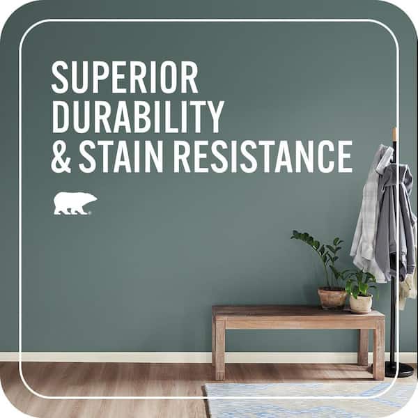 1 gal. #PPU14-18 Laguna Blue One-Coat Hide Satin Enamel Interior Paint & Primer