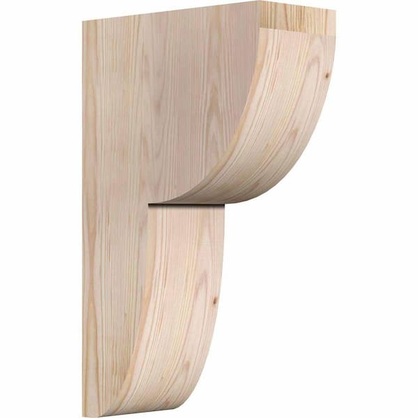 Ekena Millwork 5-1/2 in. x 12 in. x 20 in. Douglas Fir Crestline Smooth Corbel