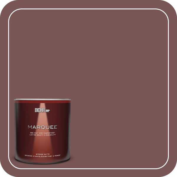 BEHR MARQUEE 1 qt. #120F-6 Japanese Maple Matte Interior Paint & Primer