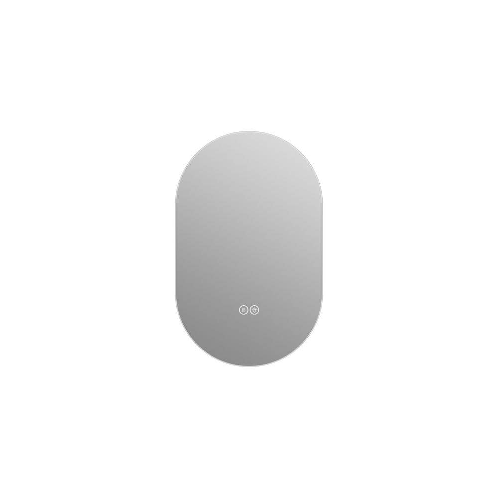 24 in. W x 36 in. H Oval Framless Mirror LED Touch Screen Anti-fog Mirror Bathroom Mirror price history on PriceWatchPro
