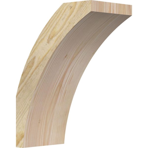 Ekena Millwork 6"W x 10"D x 14"H Thorton Rough Sawn Knee Brace, Douglas Fir